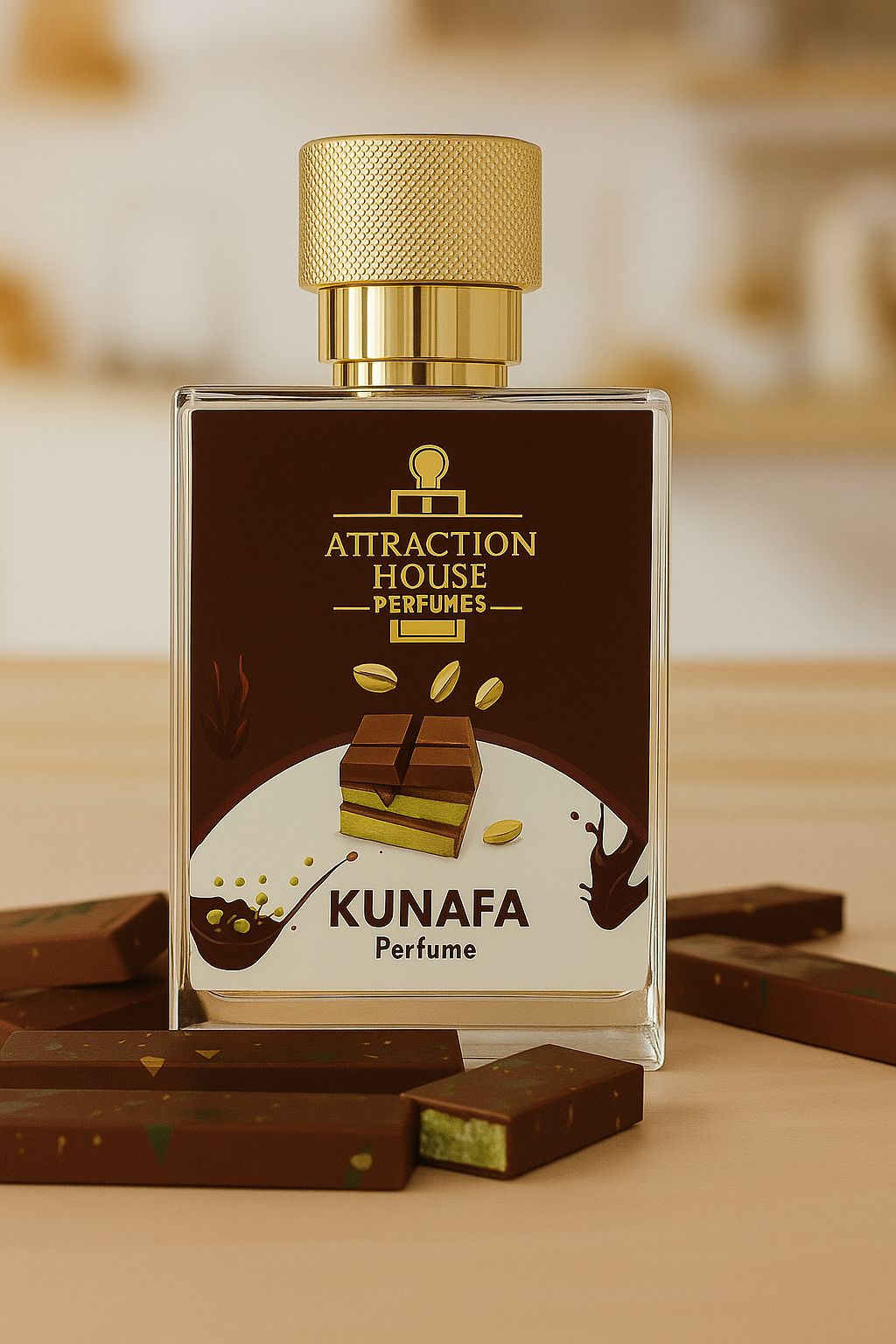 A Dubai Kunafa Chocolate perfume